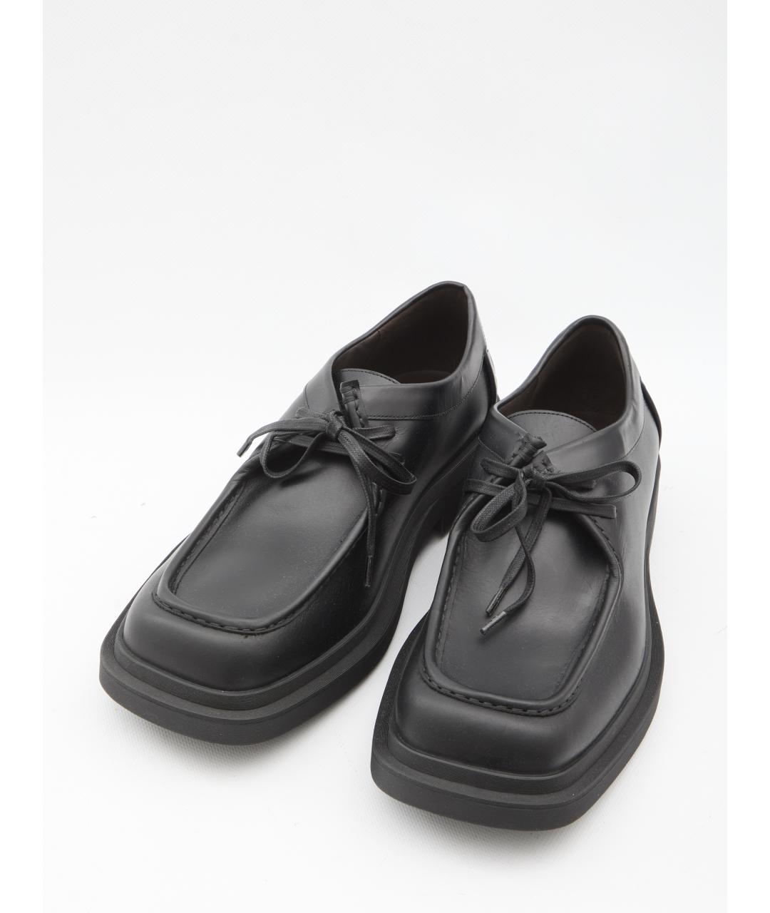 BOTTEGA VENETA Черные кожаные туфли, фото 5