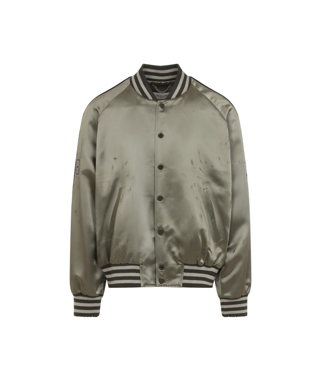 GOLDEN GOOSE DELUXE BRAND Зеленая ацетатная куртка, фото 1