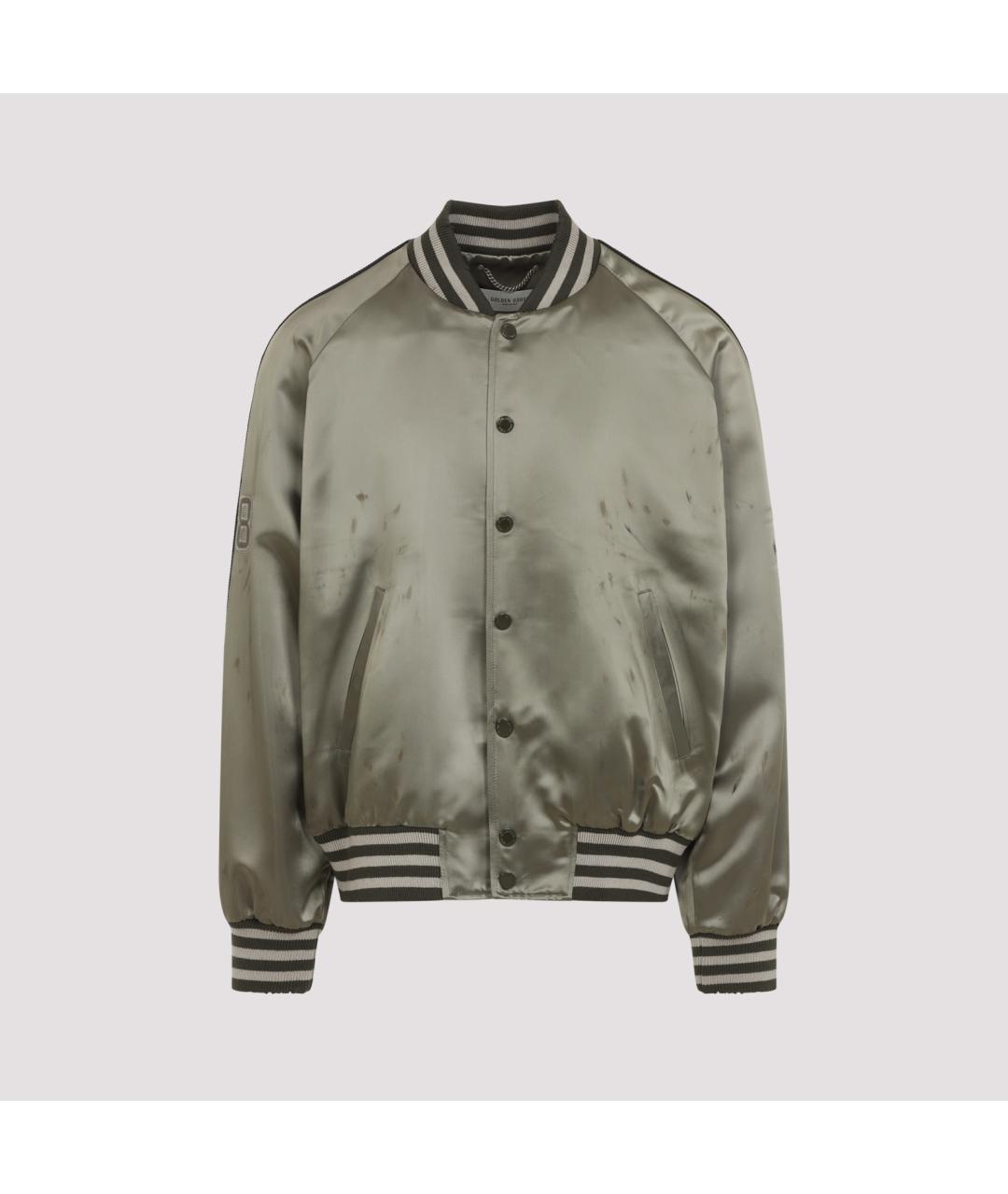 GOLDEN GOOSE DELUXE BRAND Зеленая ацетатная куртка, фото 2