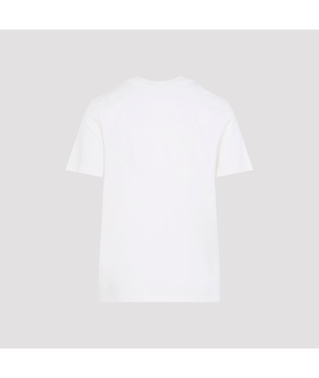 MONCLER Белая хлопковая футболка, фото 2