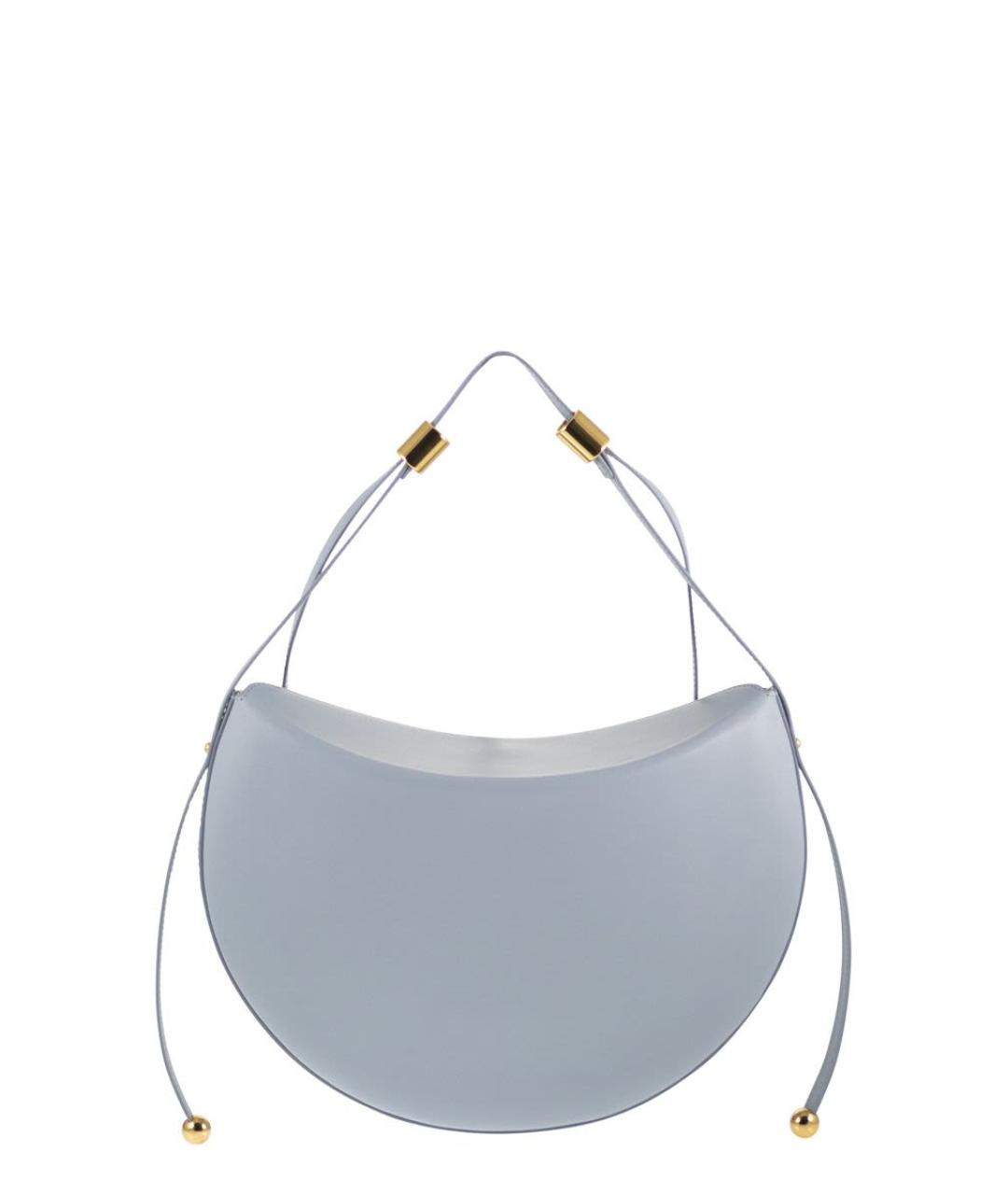 FURLA Голубая кожаная сумка через плечо, фото 2