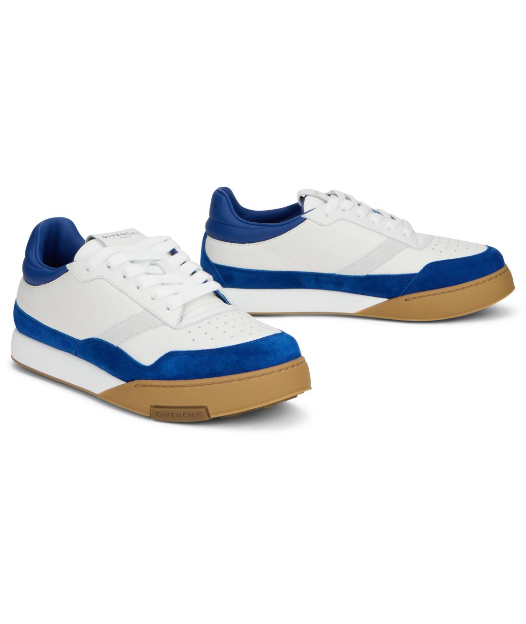 GIVENCHY Белые кожаные низкие кроссовки / кеды, фото 3