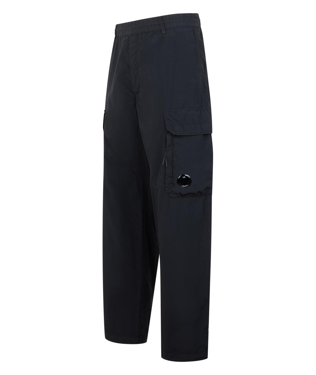 CP COMPANY Черные полиамидовые повседневные брюки, фото 3