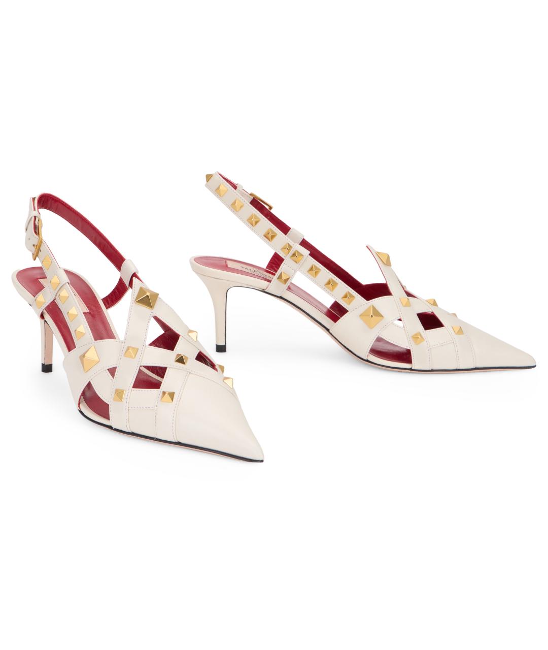 VALENTINO Бежевые кожаные туфли, фото 3