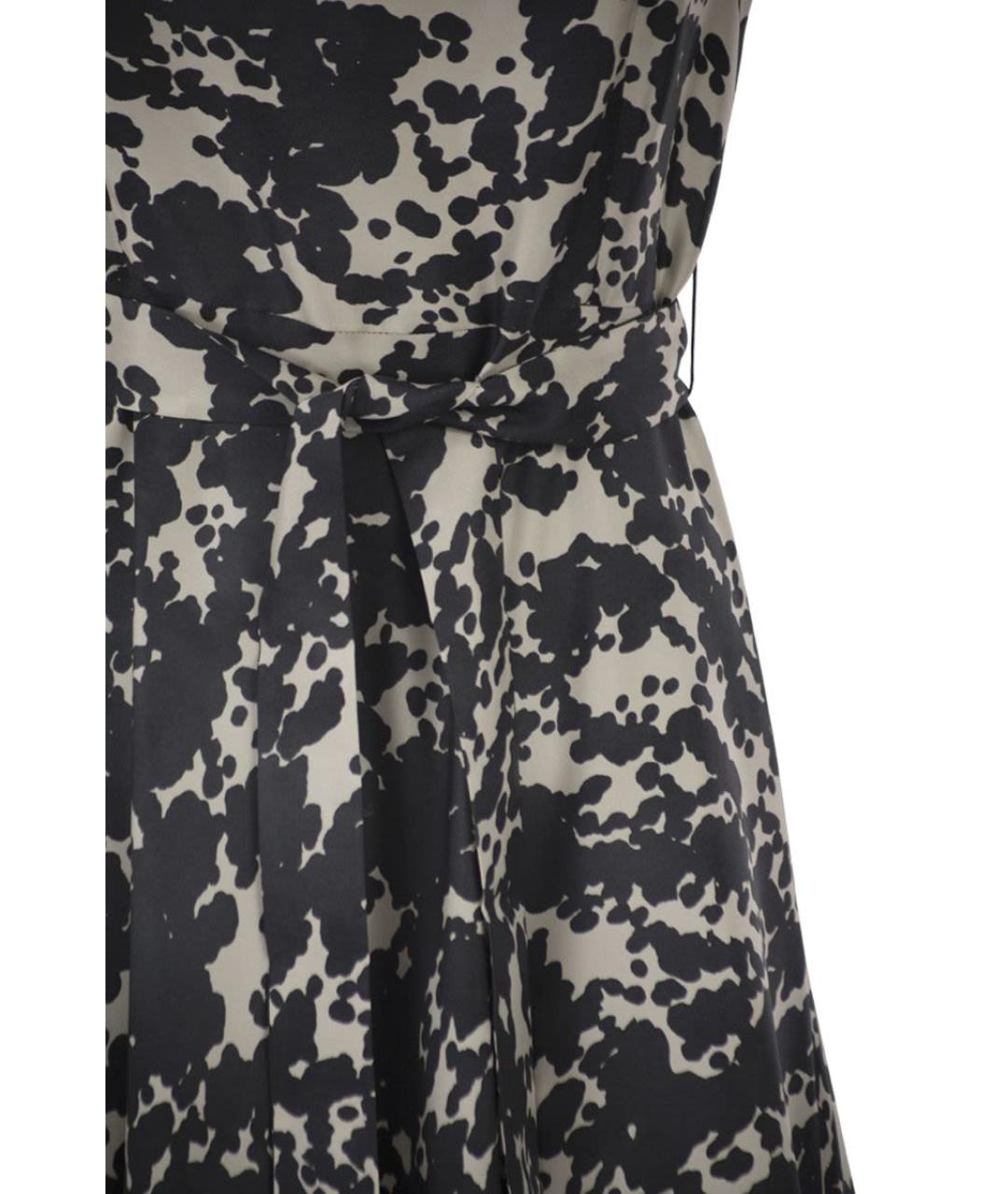 'S MAX MARA Мульти шелковое повседневное платье, фото 4
