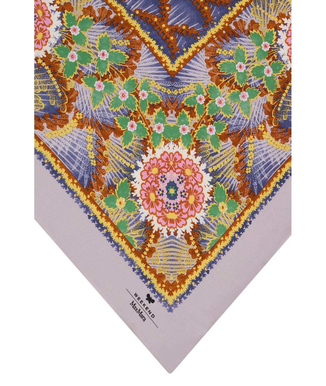 WEEKEND MAX MARA Мульти шелковый платок, фото 3