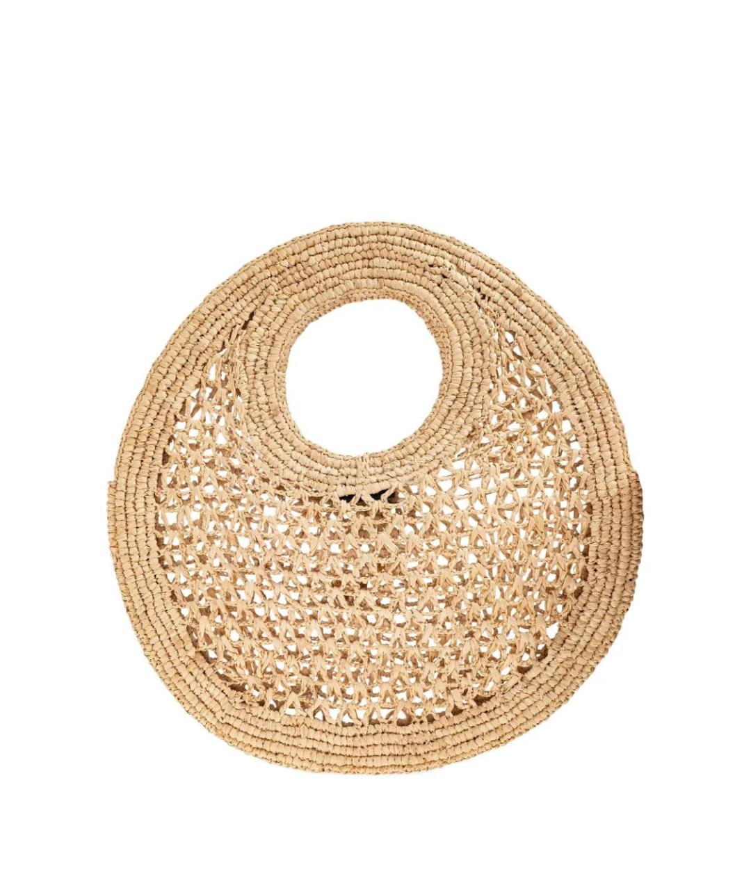 JACQUEMUS Бежевая пелетеная сумка тоут, фото 2