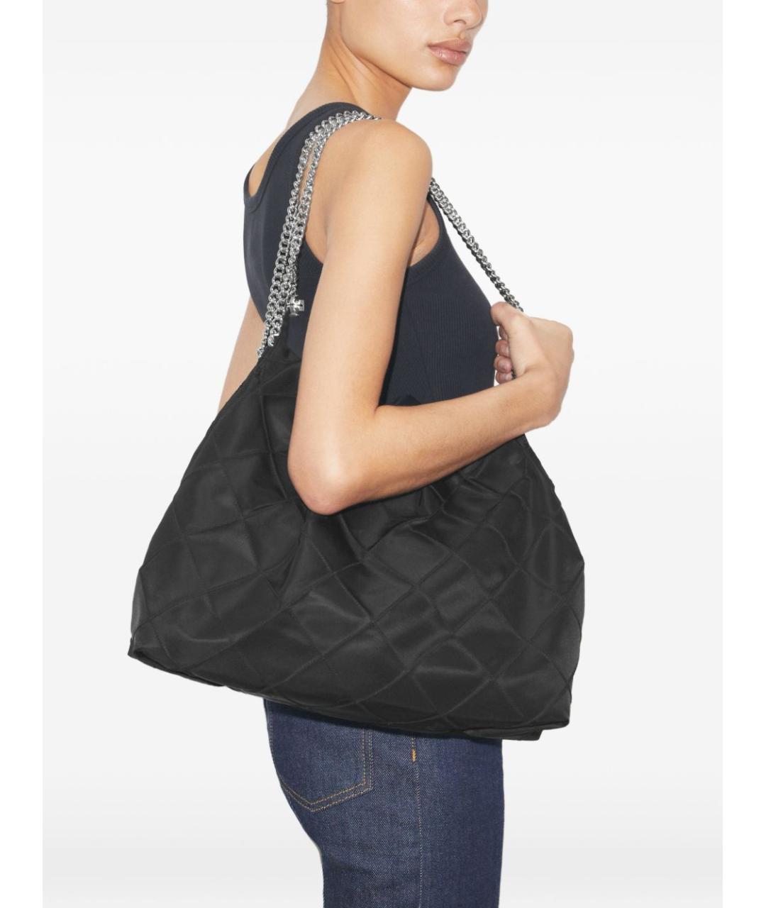 TORY BURCH Черная синтетическая сумка через плечо, фото 3