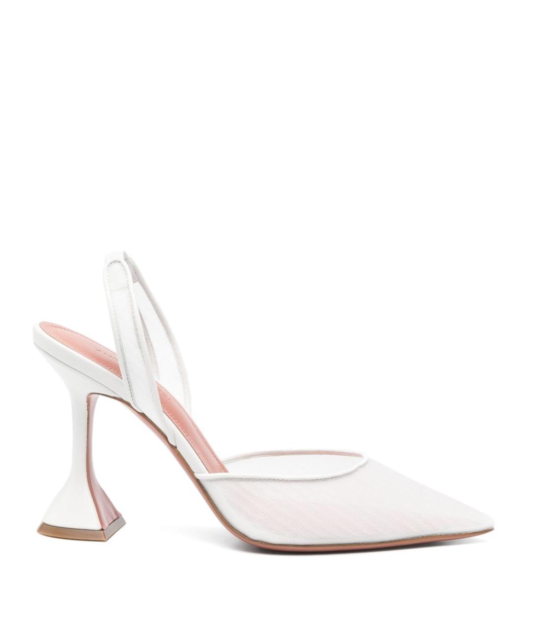 Amina Muaddi Белые синтетические туфли, фото 1