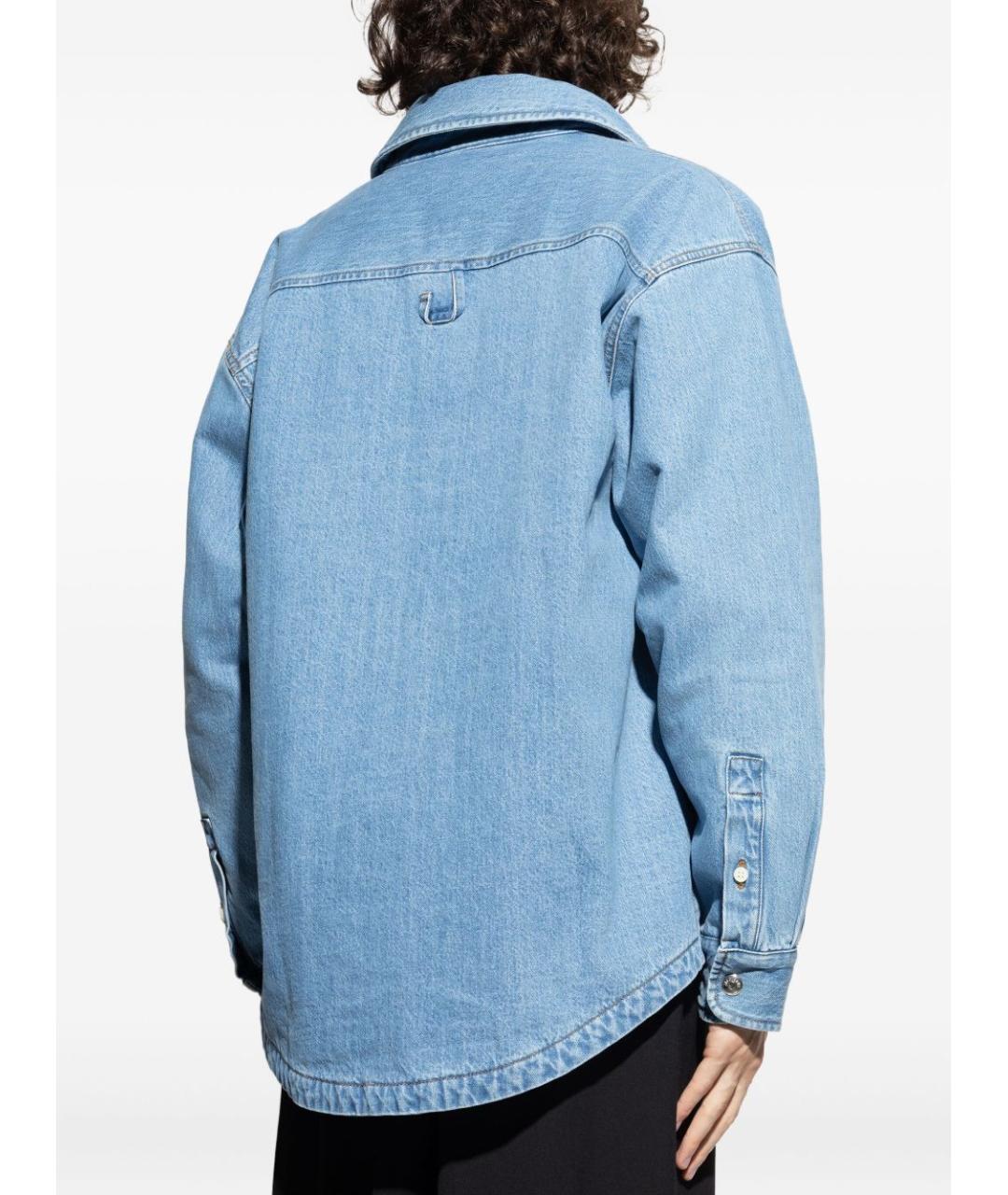 JACQUEMUS Голубая полиэстеровая куртка, фото 2