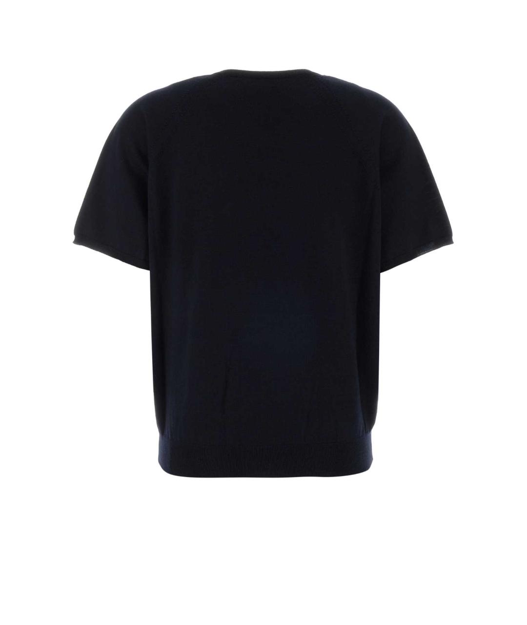 MIU MIU Темно-синий шерстяной джемпер / свитер, фото 2