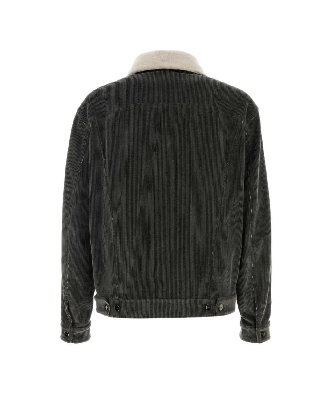 FENDI Серая хлопковая куртка, фото 2