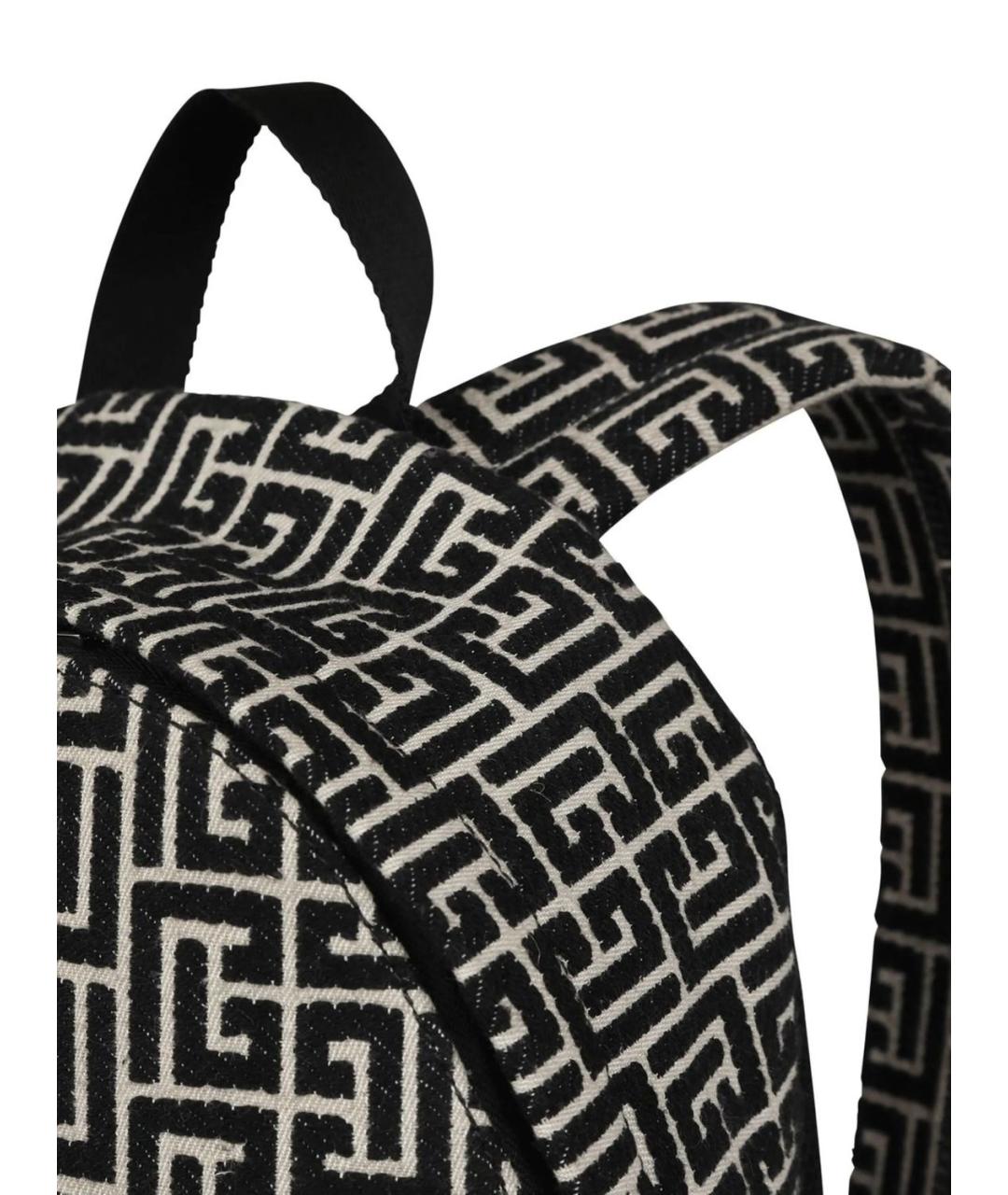 BALMAIN Черный хлопковый рюкзак, фото 3