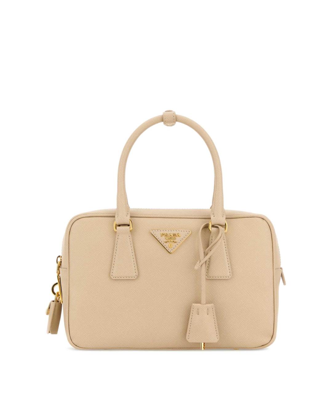 PRADA Бежевая кожаная сумка тоут, фото 1