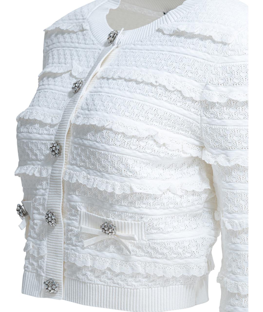 SELF-PORTRAIT Белый кардиган, фото 4