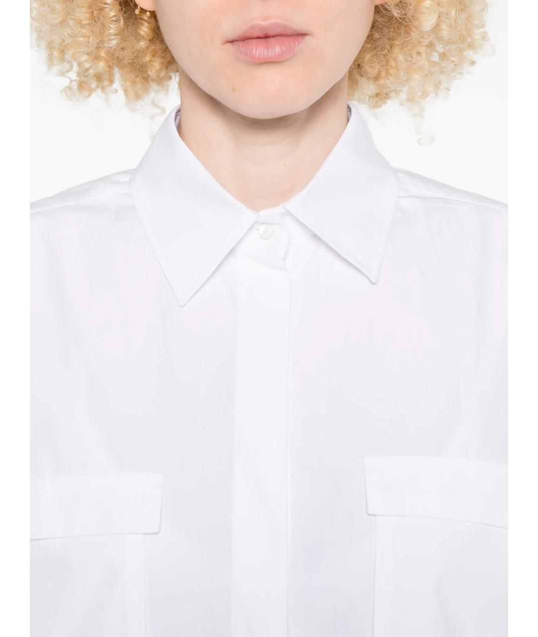MAX MARA Белая хлопковая рубашка, фото 2