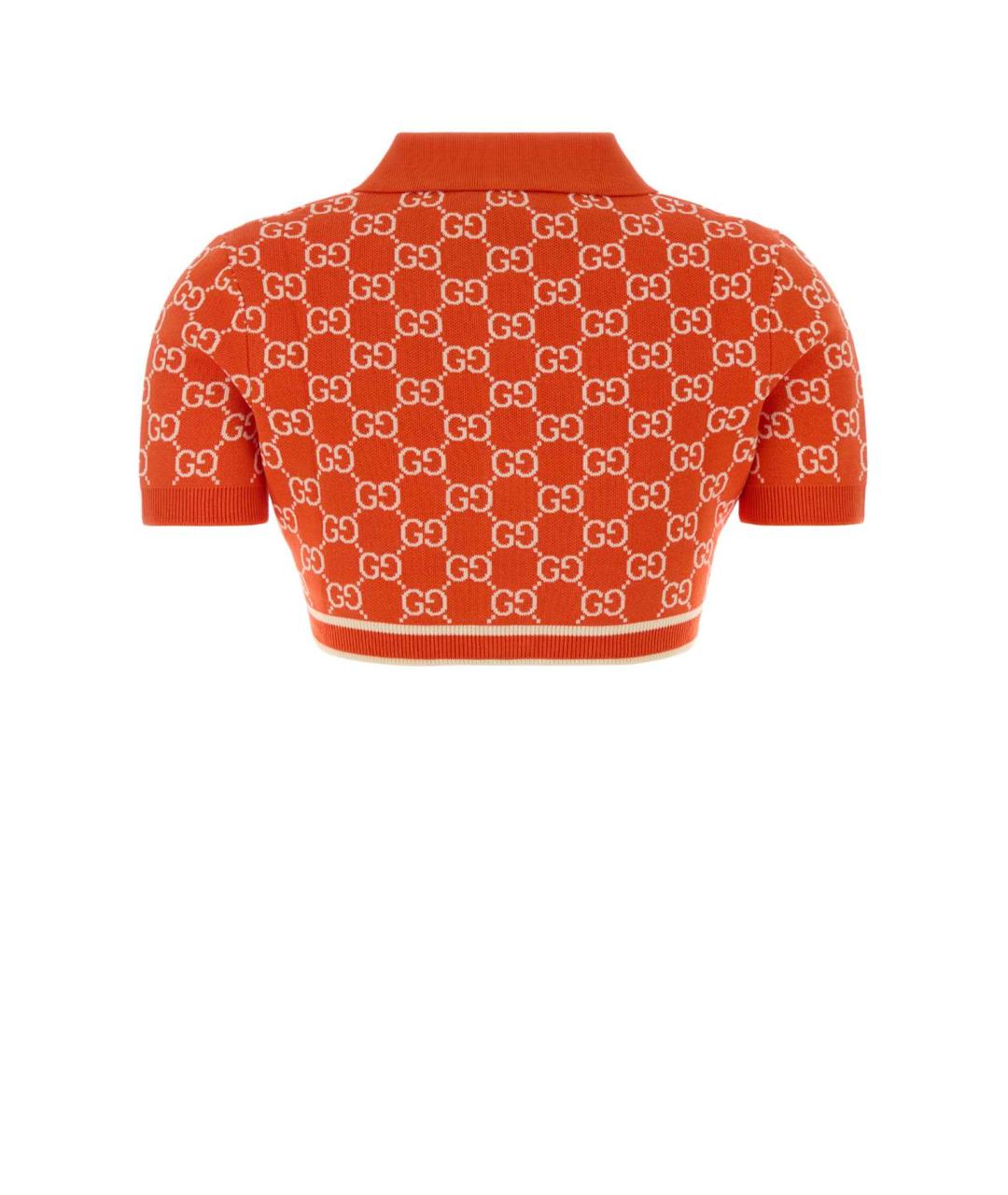 GUCCI Оранжевый хлопковый кардиган, фото 2