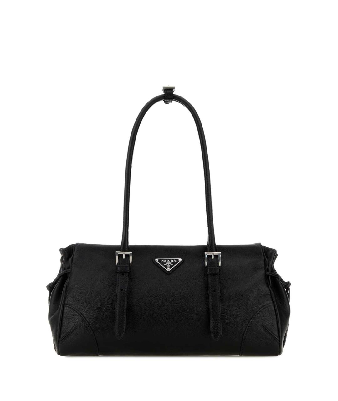 PRADA Черная кожаная сумка тоут, фото 1