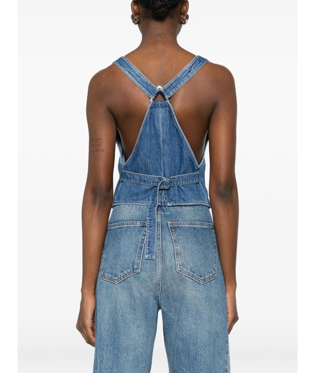 MAX MARA Синяя хлопковая майка, фото 3