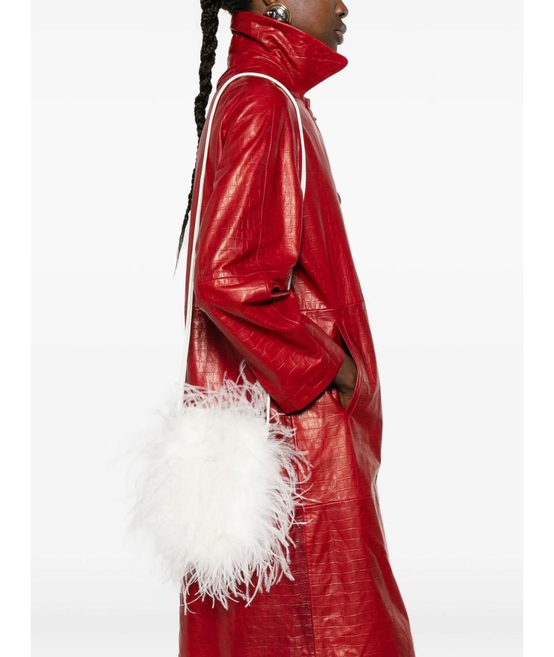 YVES SALOMON Белая сумка через плечо, фото 2