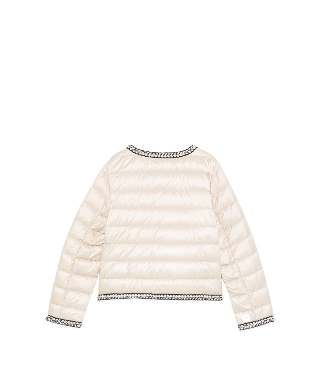 MAX MARA Бежевая полиэстеровая куртка, фото 2