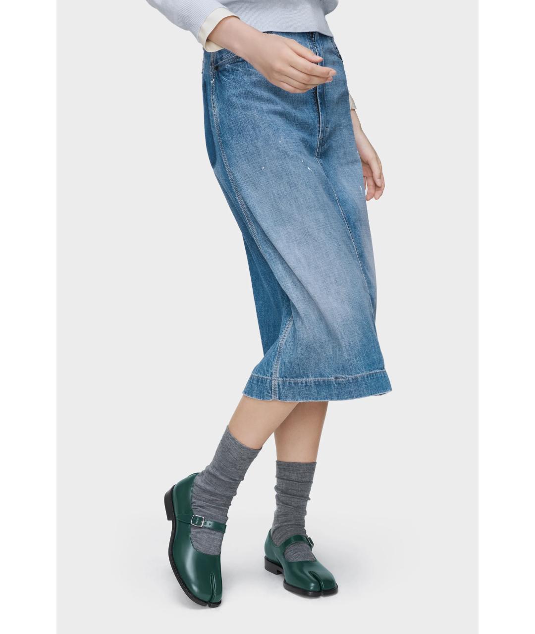 MAISON MARGIELA Зеленые кожаные туфли, фото 6