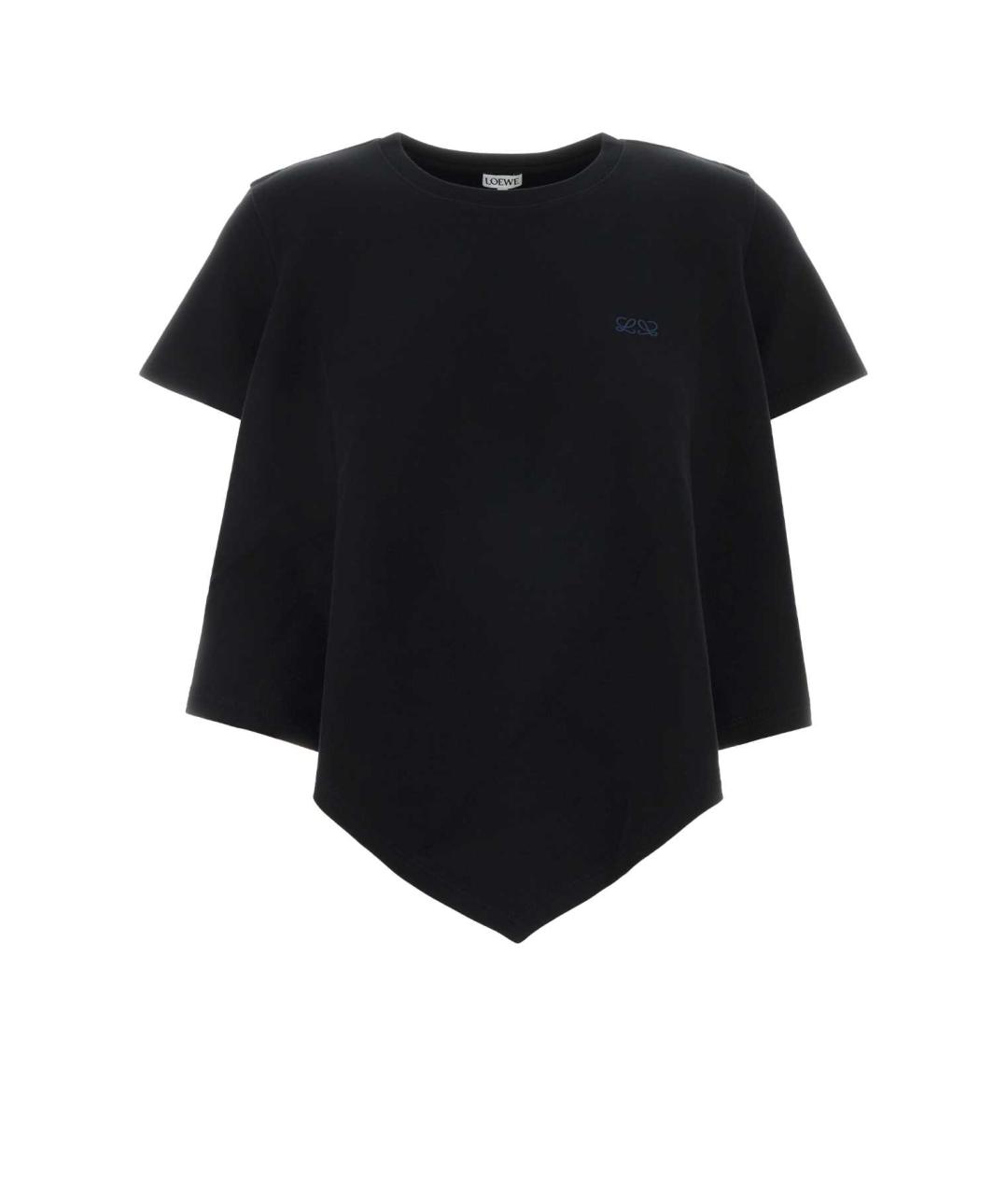 LOEWE Черная хлопковая футболка, фото 1