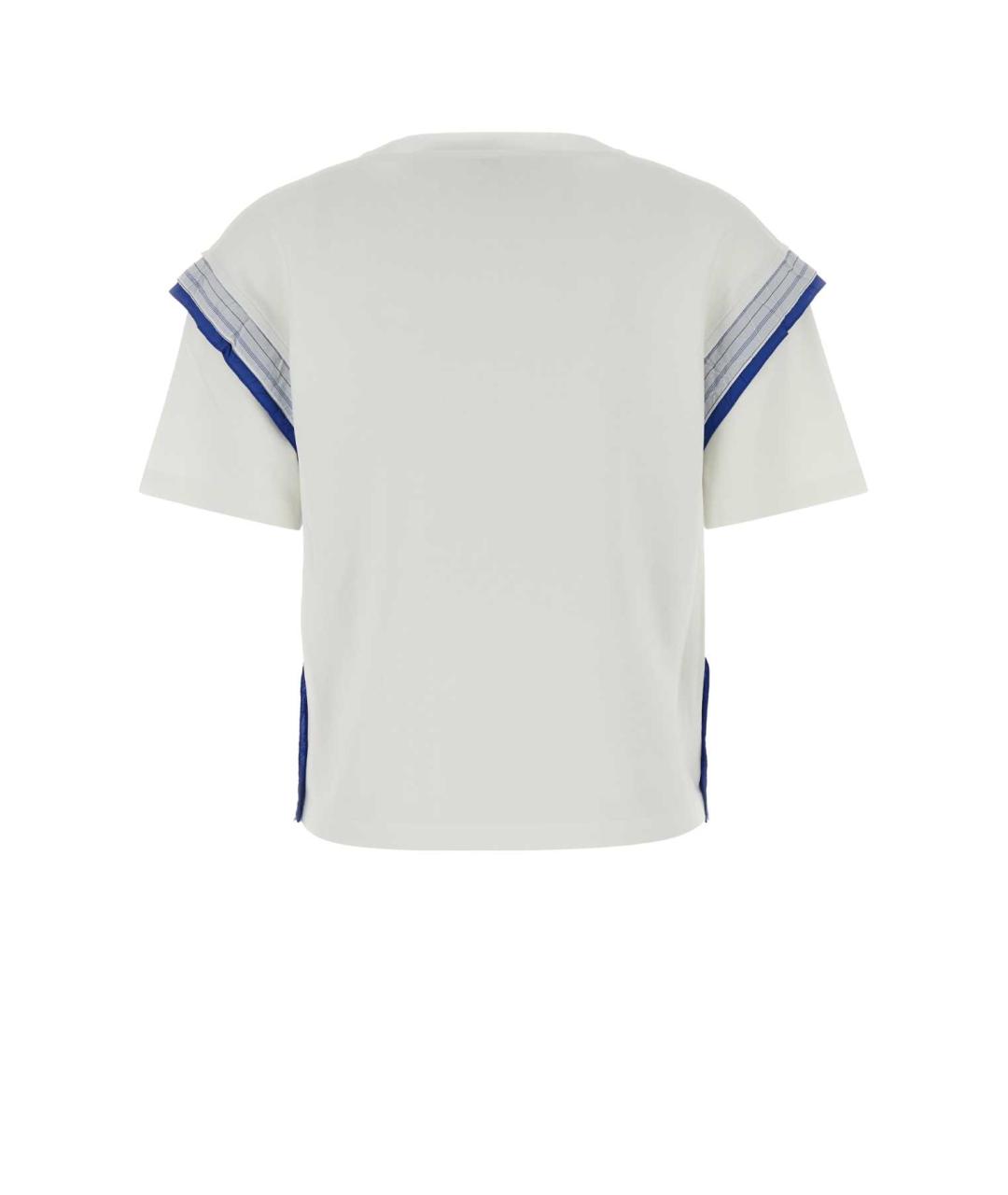 LOEWE Белая хлопковая футболка, фото 2