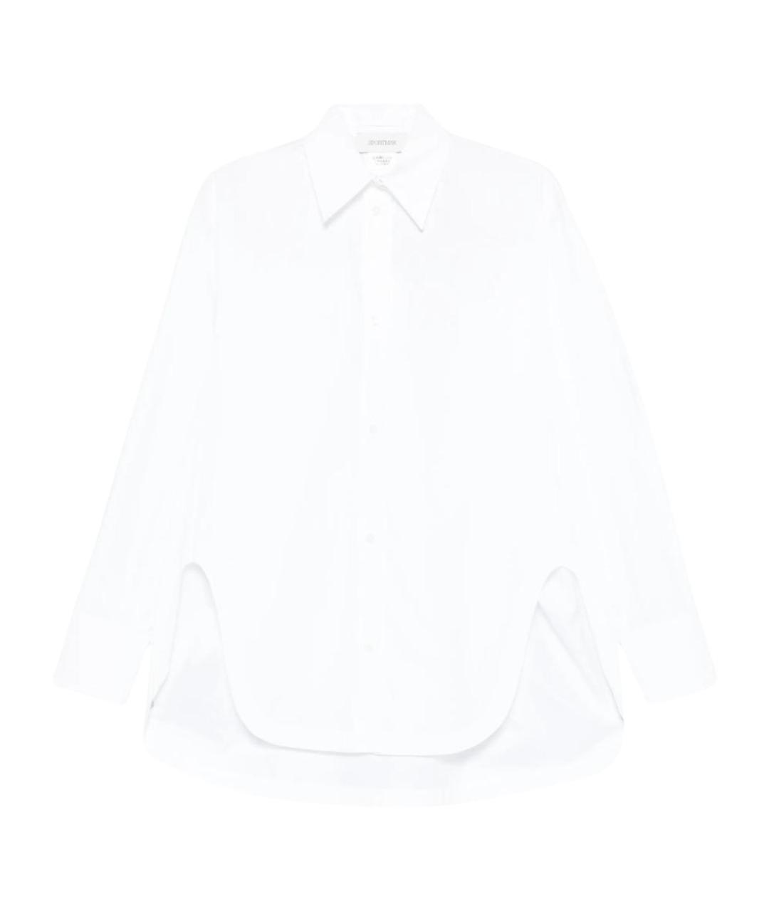 MAX MARA Белая хлопковая рубашка, фото 1