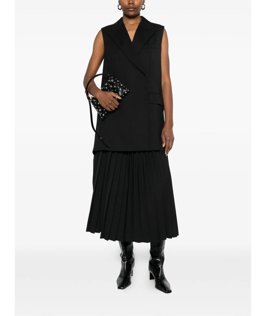 MAX MARA Черный шерстяной жилет, фото 2