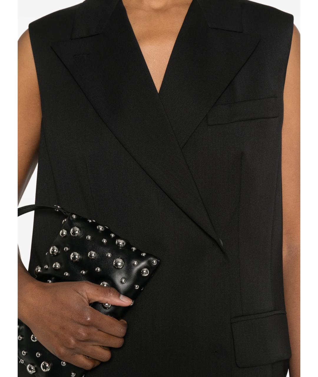 MAX MARA Черный шерстяной жилет, фото 3