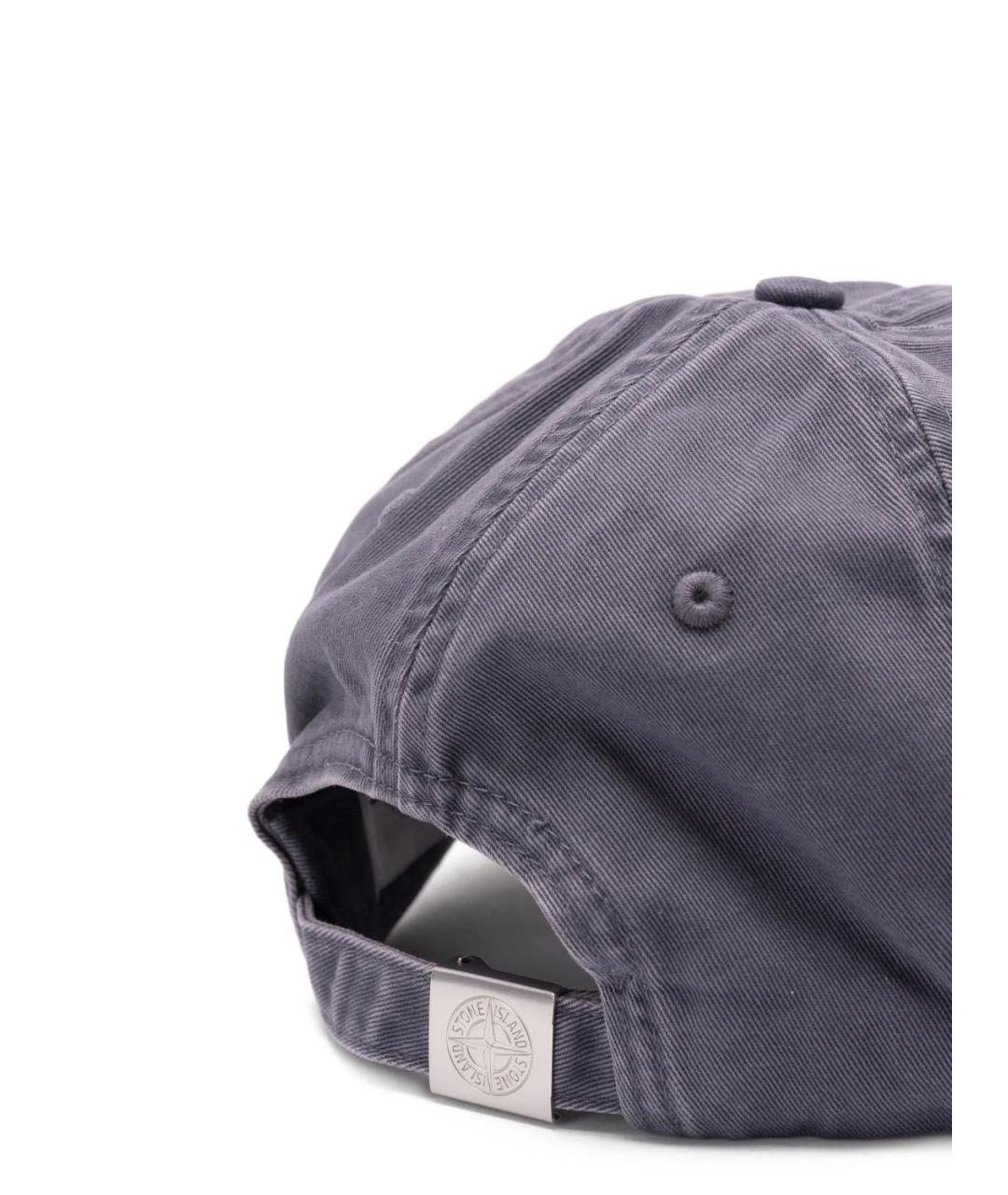 STONE ISLAND Синяя хлопковая кепка/бейсболка, фото 2
