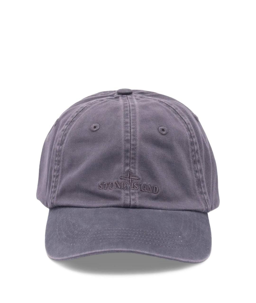STONE ISLAND Синяя хлопковая кепка/бейсболка, фото 1