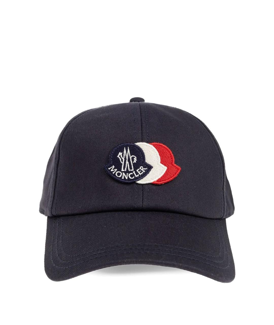 MONCLER Синяя хлопковая кепка/бейсболка, фото 1