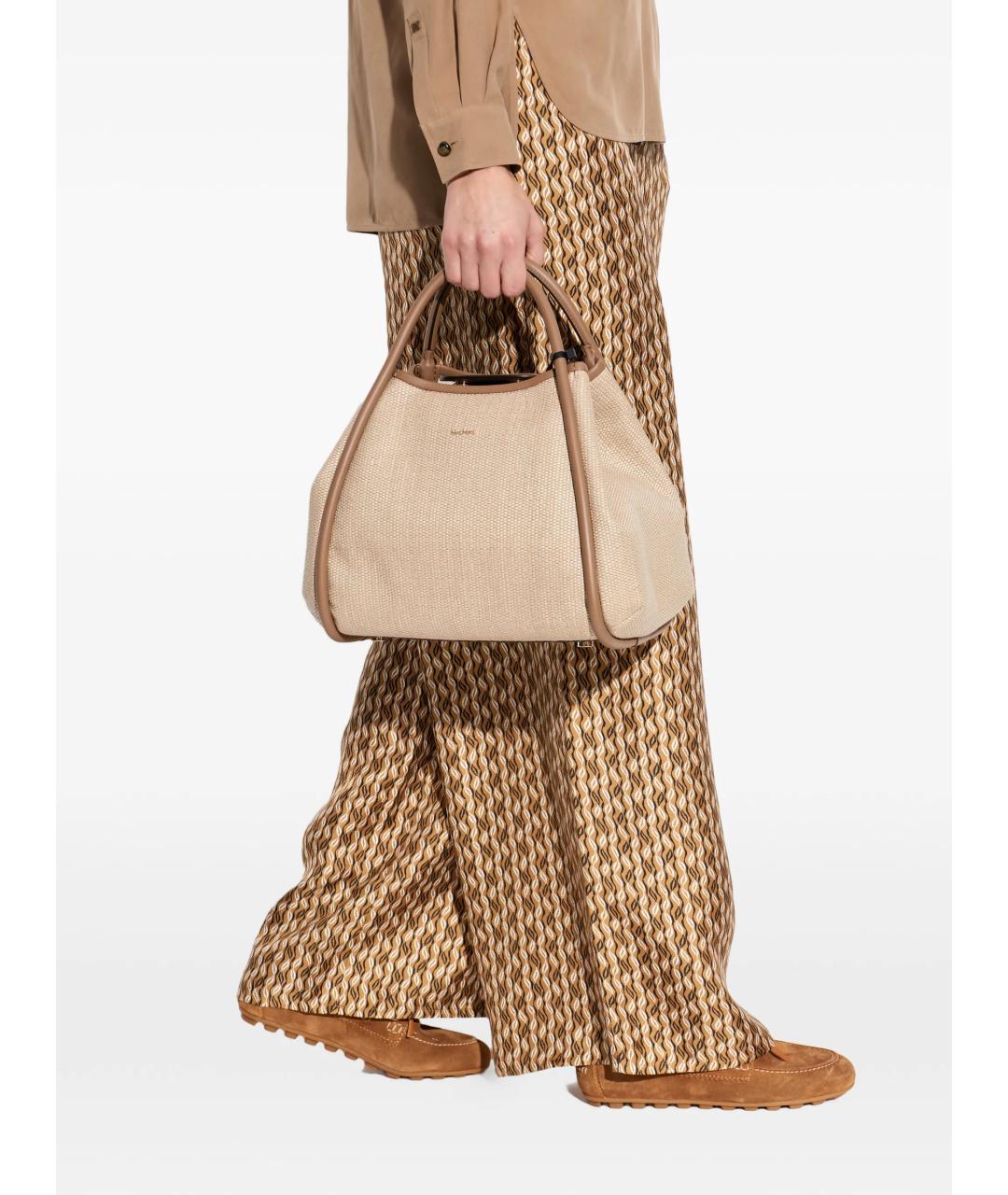 MAX MARA Хлопковая сумка с короткими ручками, фото 2