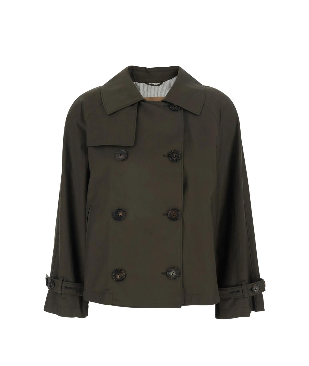 MAX MARA Зеленая хлопковая куртка, фото 1