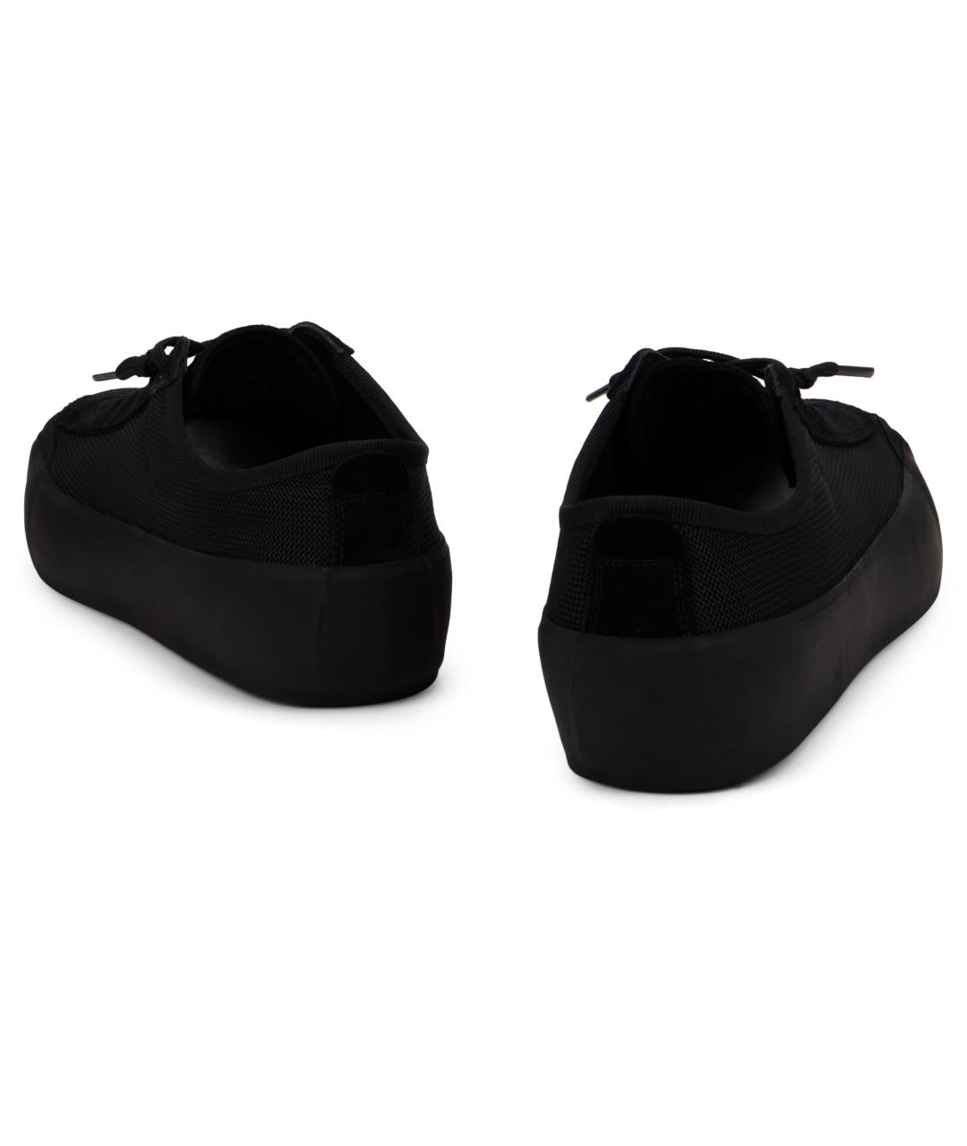 STONE ISLAND Черные текстильные низкие кроссовки / кеды, фото 4