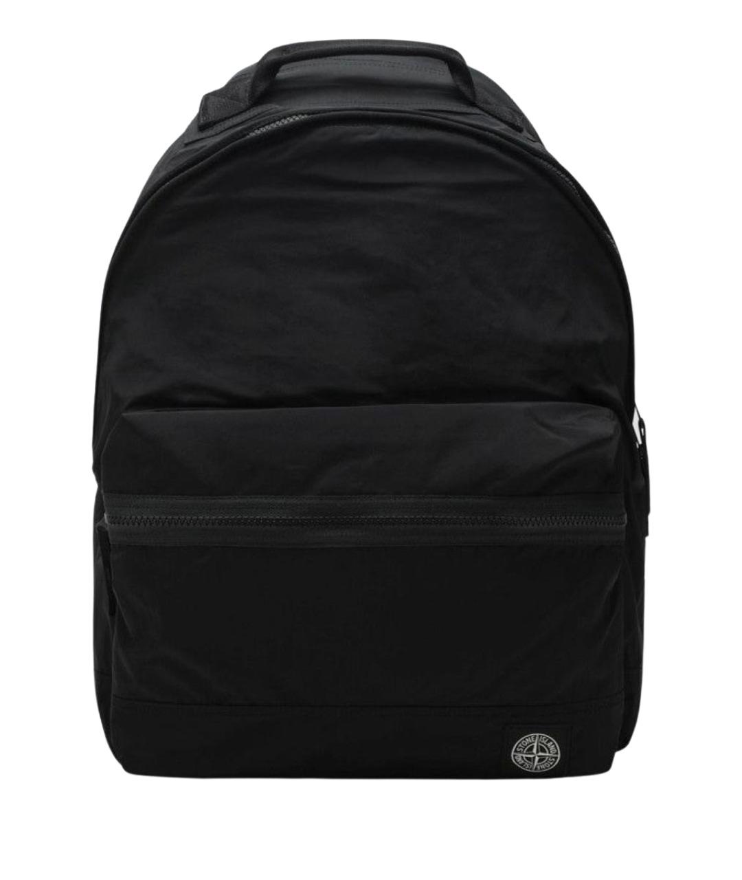 STONE ISLAND Черный синтетический рюкзак, фото 1