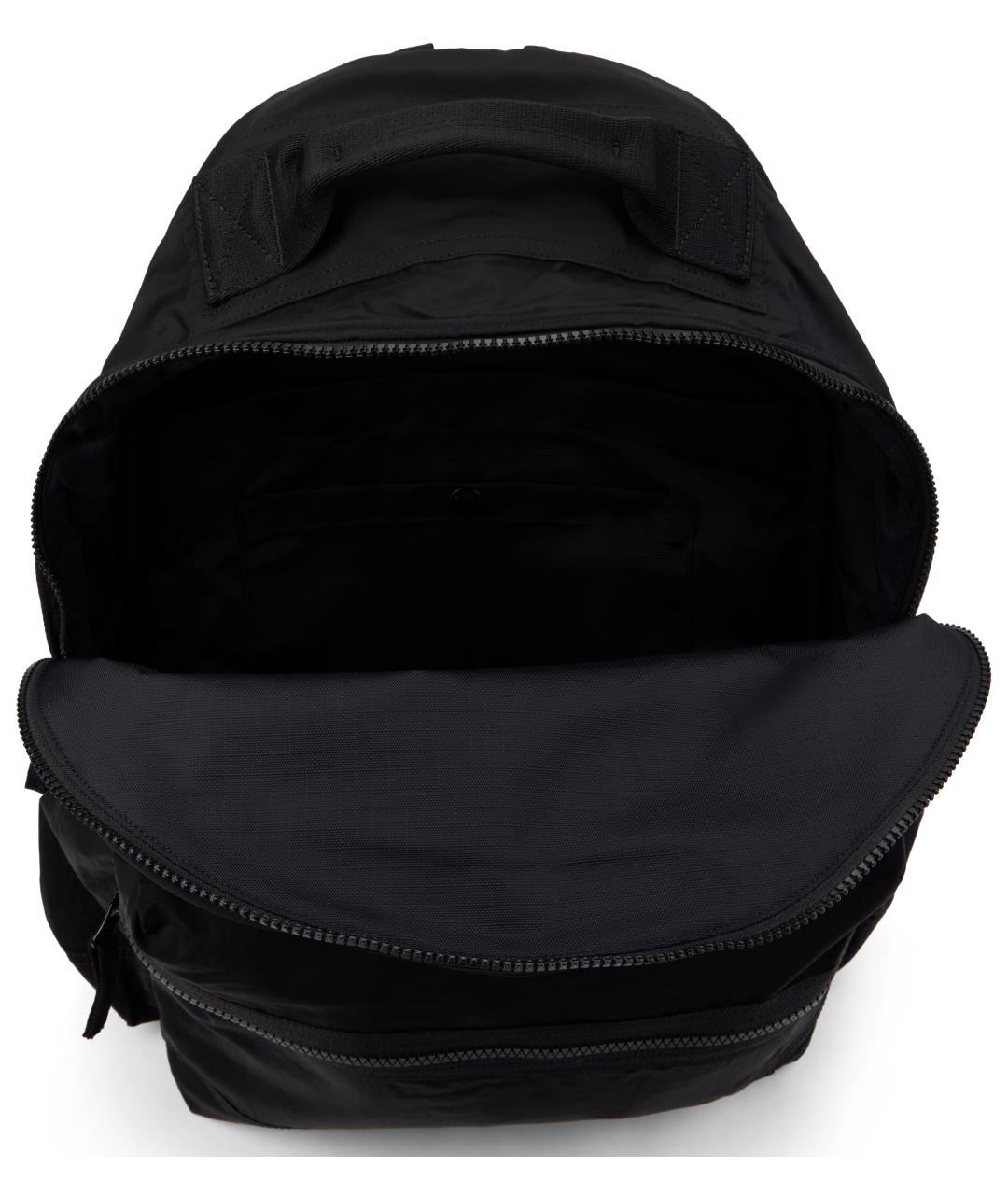 STONE ISLAND Черный синтетический рюкзак, фото 5