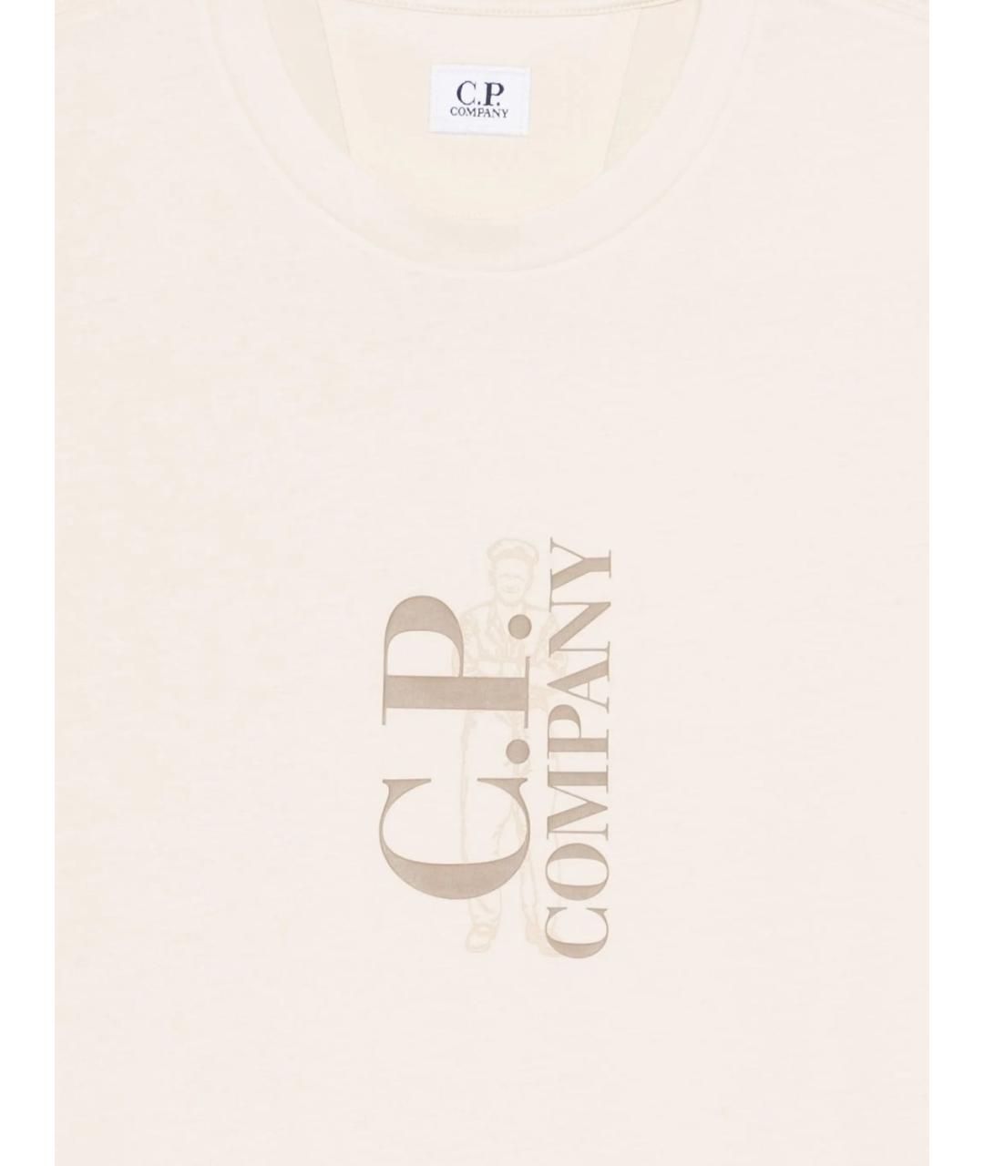 CP COMPANY Розовая хлопковая футболка, фото 3