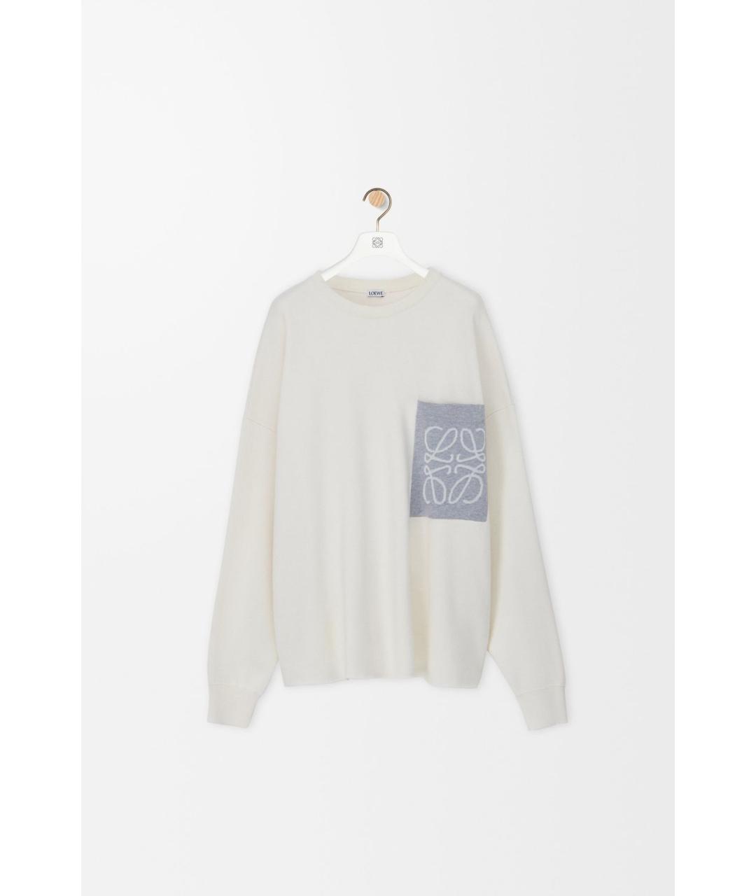 LOEWE Бежевый хлопковый джемпер / свитер, фото 6