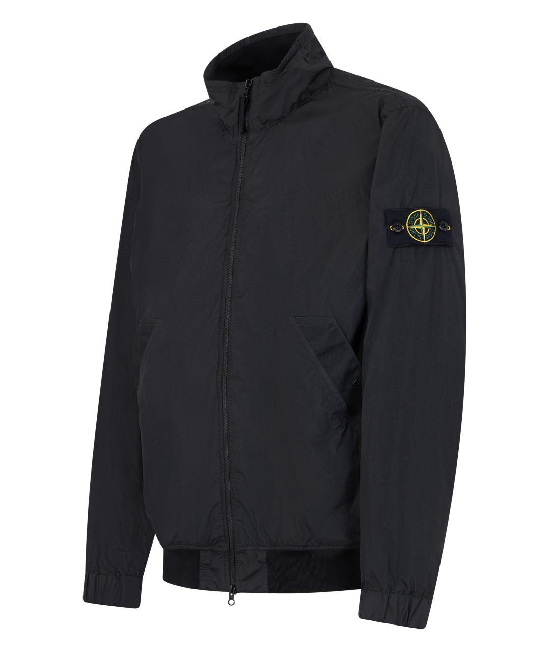 STONE ISLAND Черная полиамидовая куртка, фото 3
