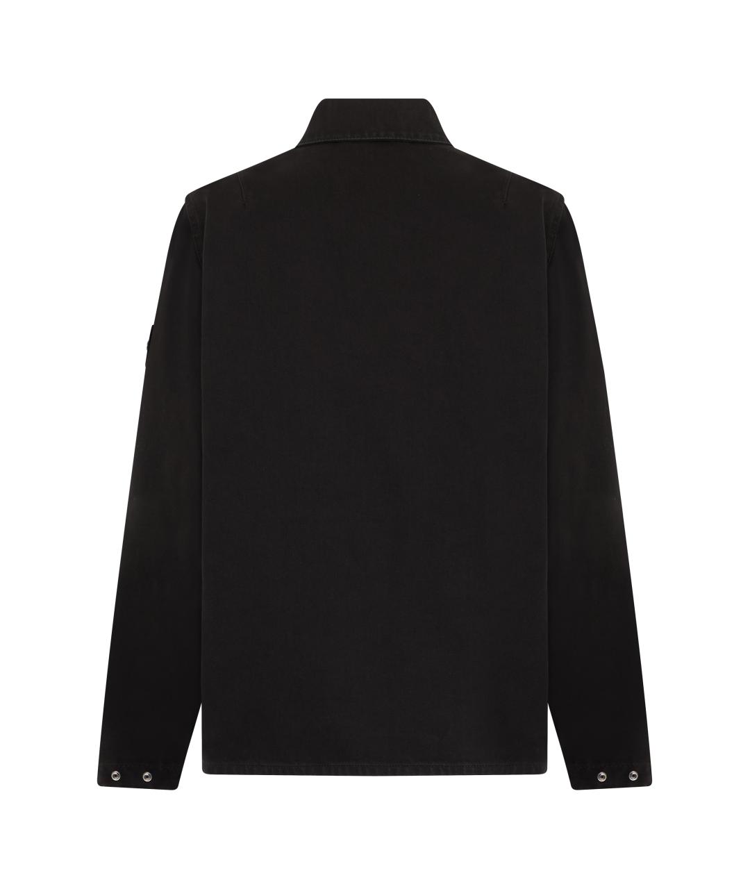 STONE ISLAND Черная хлопковая куртка, фото 2