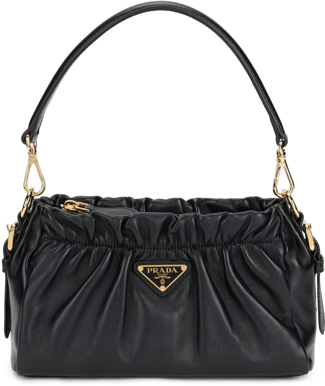 PRADA Черная кожаная сумка через плечо, фото 2