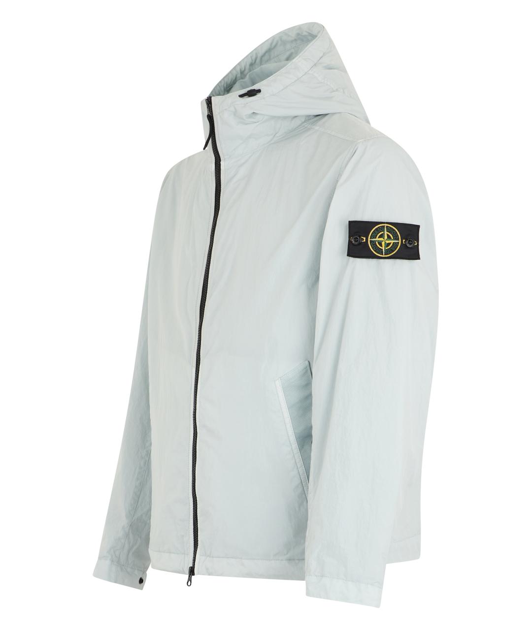 STONE ISLAND Голубая полиэстеровая куртка, фото 3
