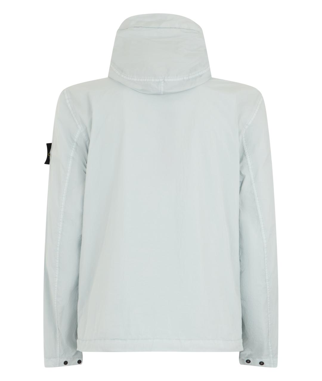 STONE ISLAND Голубая полиэстеровая куртка, фото 2