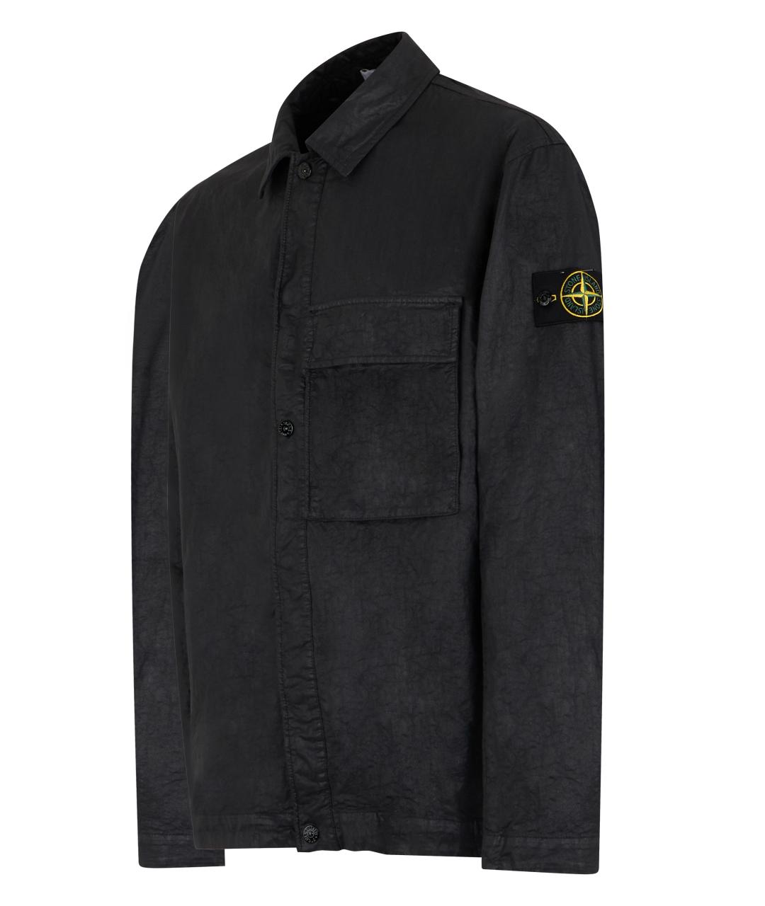 STONE ISLAND Черная полиамидовая куртка, фото 3