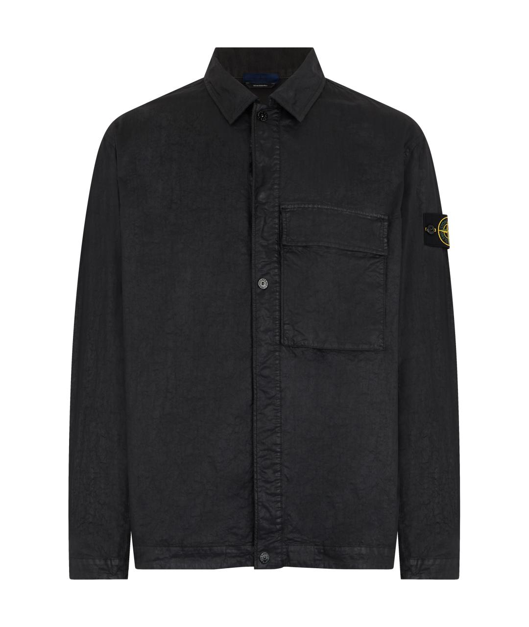 STONE ISLAND Черная полиамидовая куртка, фото 1