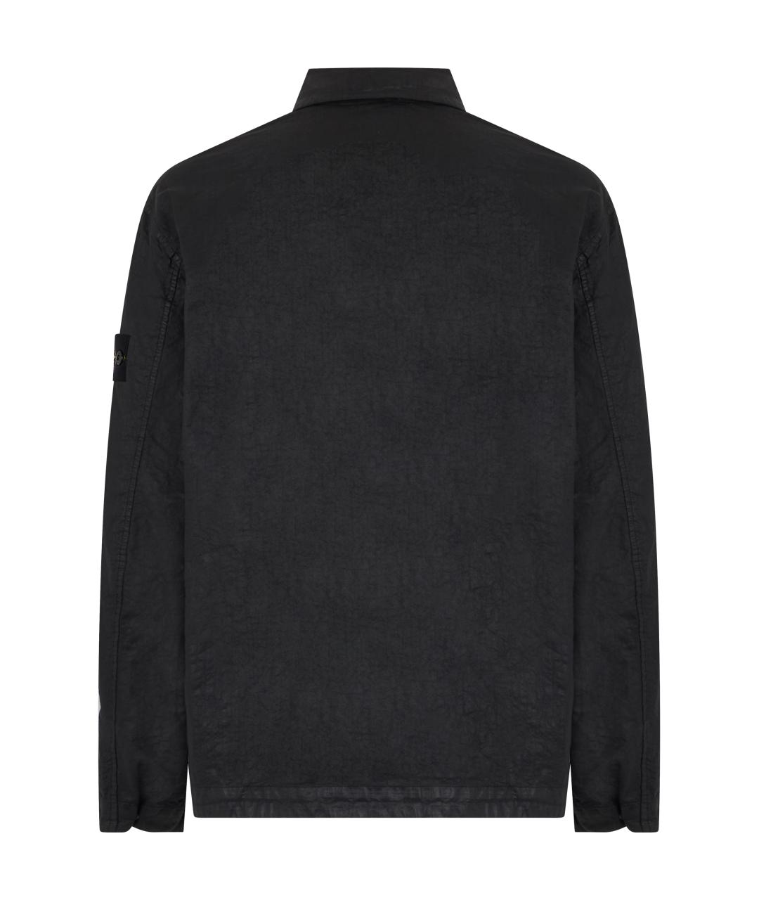 STONE ISLAND Черная полиамидовая куртка, фото 2