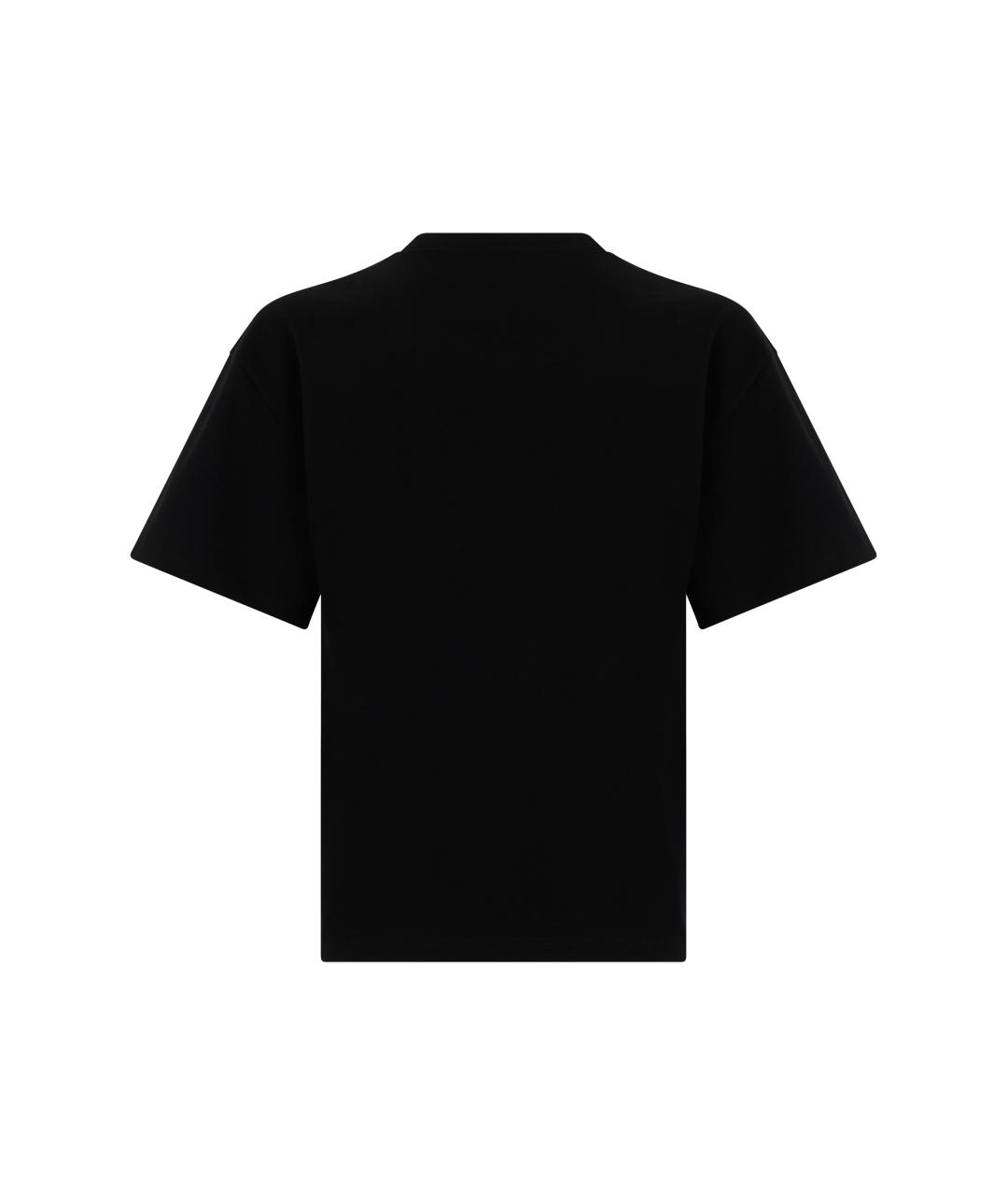 CELINE Черная хлопковая футболка, фото 2